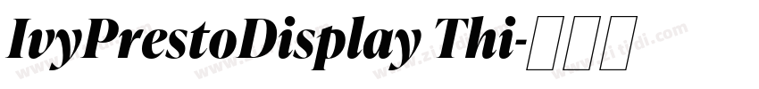 IvyPrestoDisplay Thi字体转换